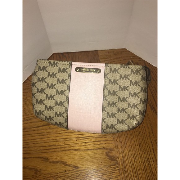 Michael Kors MK Signature Belt Wallet Waist Bag Pink Logo Size L/XL 556203 NWOT - Picture 3 of 4